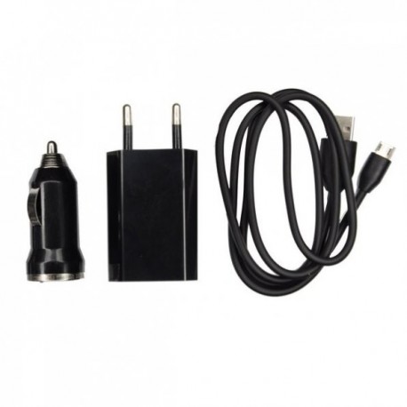Chargeur 3 en 1 Secteur / Voiture / USB Pour Sony Xperia E1