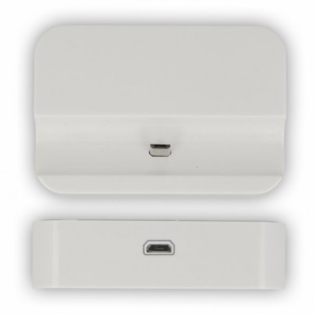 Dock Station d'Accueil Charge MicroUSB Blanc Pour Galaxy Core 4G