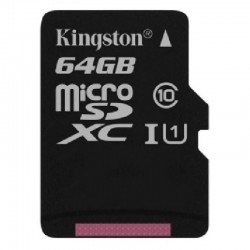 Carte Memoire Kingston 64 GO Classe 10 UHS 1 + Adaptateur Pour Samsung Galaxy Core Advance